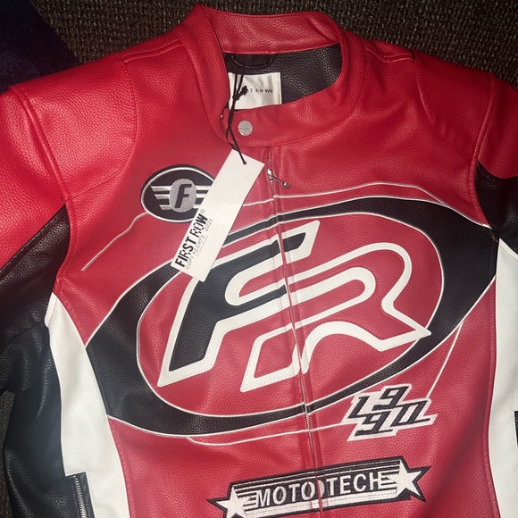First Row Leather Racing Jacket - Picture 1 of 6